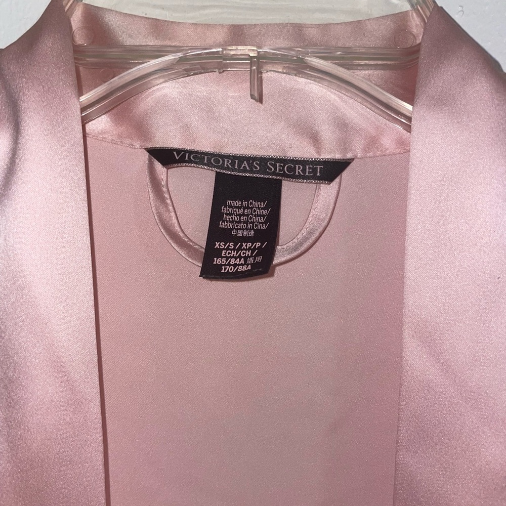 Victoria's Secret Vintage Y2K Pink Satin Robe